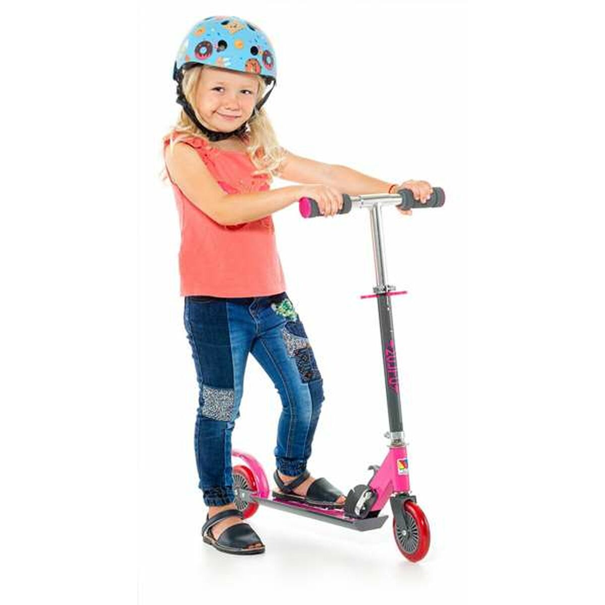 Monopattino Moltó Rosa Metallo Plastica 72-77 cm